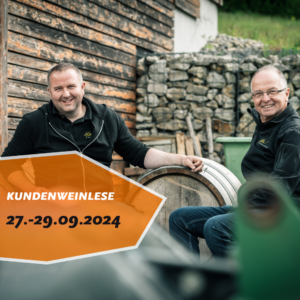 Kundenweinlese 27.-29. September – Genießt ein Weinwochenende im Doppelzimmer!